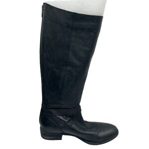 Sam Edelman Painter Tall Riding Boots Women 9.5 Black Leather Classic Equestrian